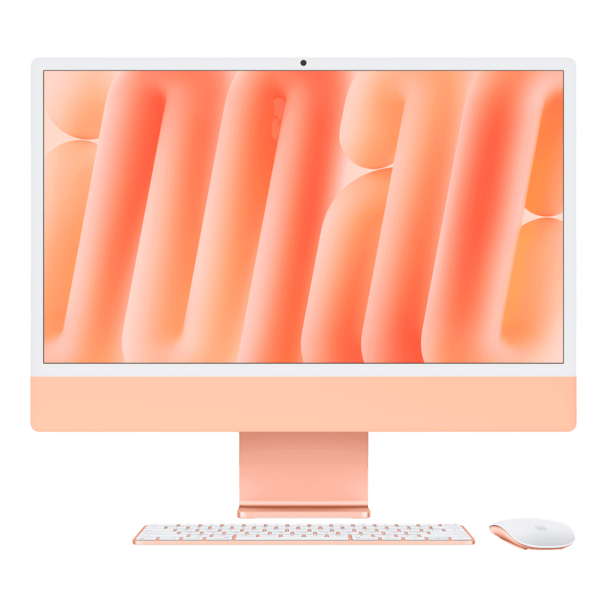 iMac (All In One) 24-inch (2024) Z1K8 - M4 chip 10-Core CPU 10-Core GPU 24GB Unified Memory 512GB SSD Storage Orange - alAsil